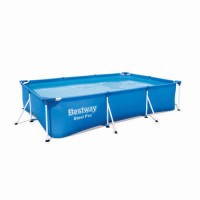 Piscina rectangular con est. metalica 3.300Lt. con depurador. Bestway