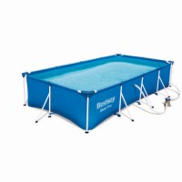 Piscina rectangular con est. metalica 5.700Lt. con depurador. Bestway