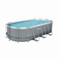 Piscina Oval con est. Metalica 13.430Lt. Power Steel. Bestway